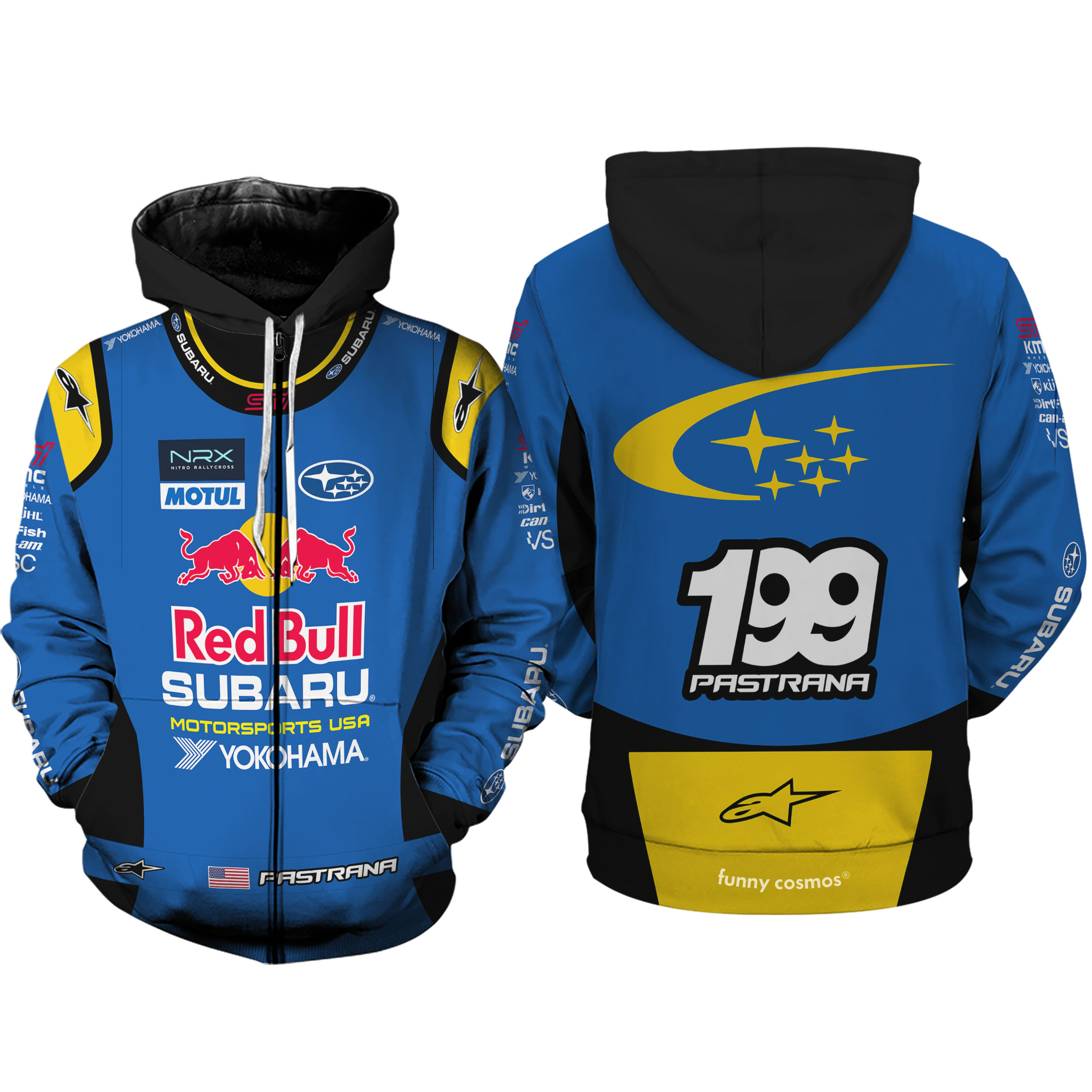 Details about   Hot Subaru  hoodie Winter Zipper Coat Jacket Sweatshirts Coat Tops Team Race 