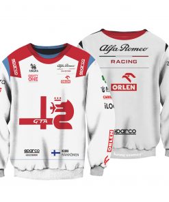 Kimi Räikkönen Formula 1 2022 Shirt Hoodie Racing Uniform Clothes Sweatshirt Zip Hoodie Sweatpant