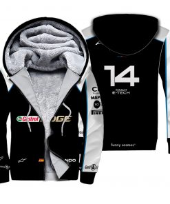 Fernando Alonso Formula 1 2022 Shirt Hoodie Racing Uniform Clothes Sweatshirt Zip Hoodie Sweatpant