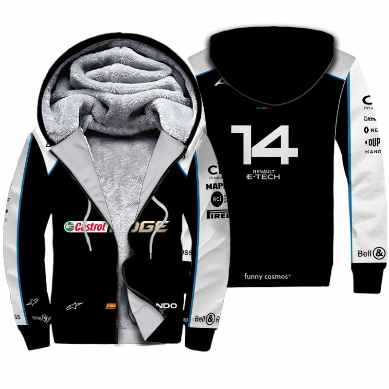 Fernando Alonso Formula 1 2022 Shirt Hoodie Racing Uniform Clothes Sweatshirt Zip Hoodie Sweatpant