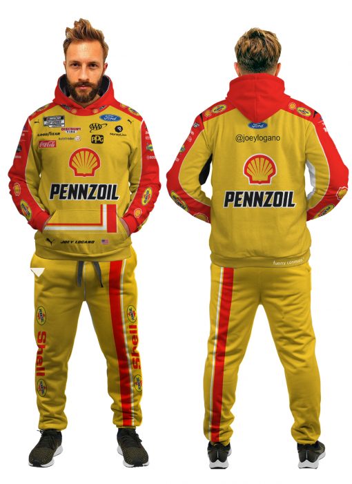 Joey Logano Nascar 2022 Shirt Hoodie Racing Uniform Clothes Sweatshirt Zip Hoodie Sweatpant