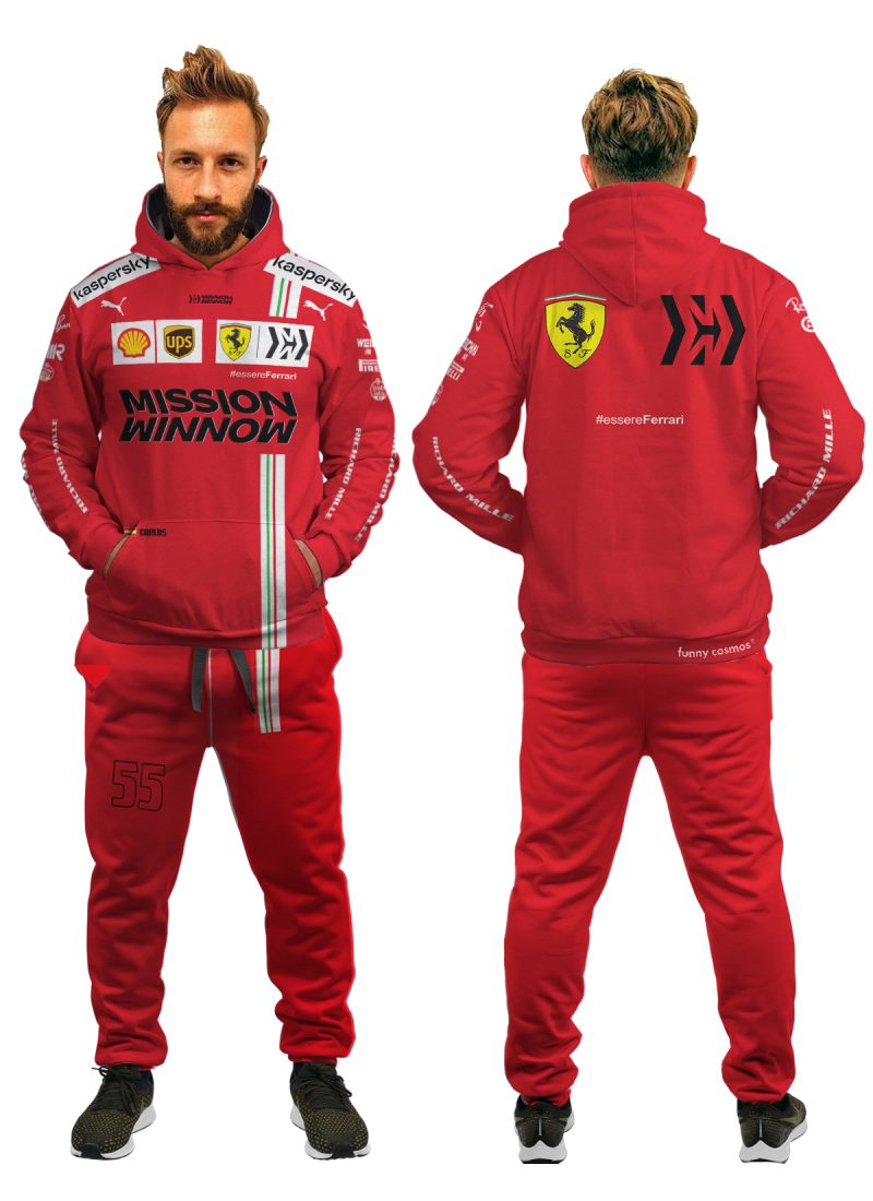 Carlos Sainz Formula 1 2022 Shirt Hoodie Racing Uniform Clothes Sweatshirt Zip Hoodie Sweatpant