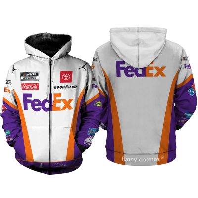 Denny Hamlin Shirt Hoodie Racing Uniform Clothes Nascar 2022 Sweatshirt Zip Hoodie Sweatpant