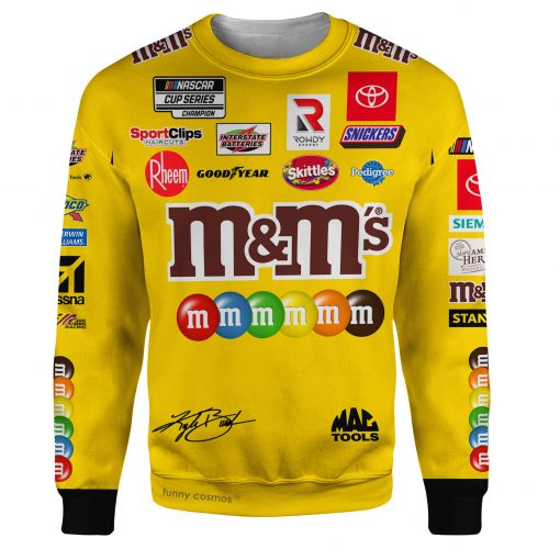 Kyle Busch Shirt Hoodie Racing Uniform Clothes Nascar 2022 Sweatshirt Zip Hoodie Sweatpant