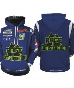Joey Gase Shirt Hoodie Racing Uniform Clothes Nascar 2022 Sweatshirt Zip Hoodie Sweatpant