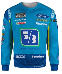 Chris Buescher Nascar 2022 Shirt Hoodie Racing Uniform Clothes Sweatshirt Zip Hoodie Sweatpant