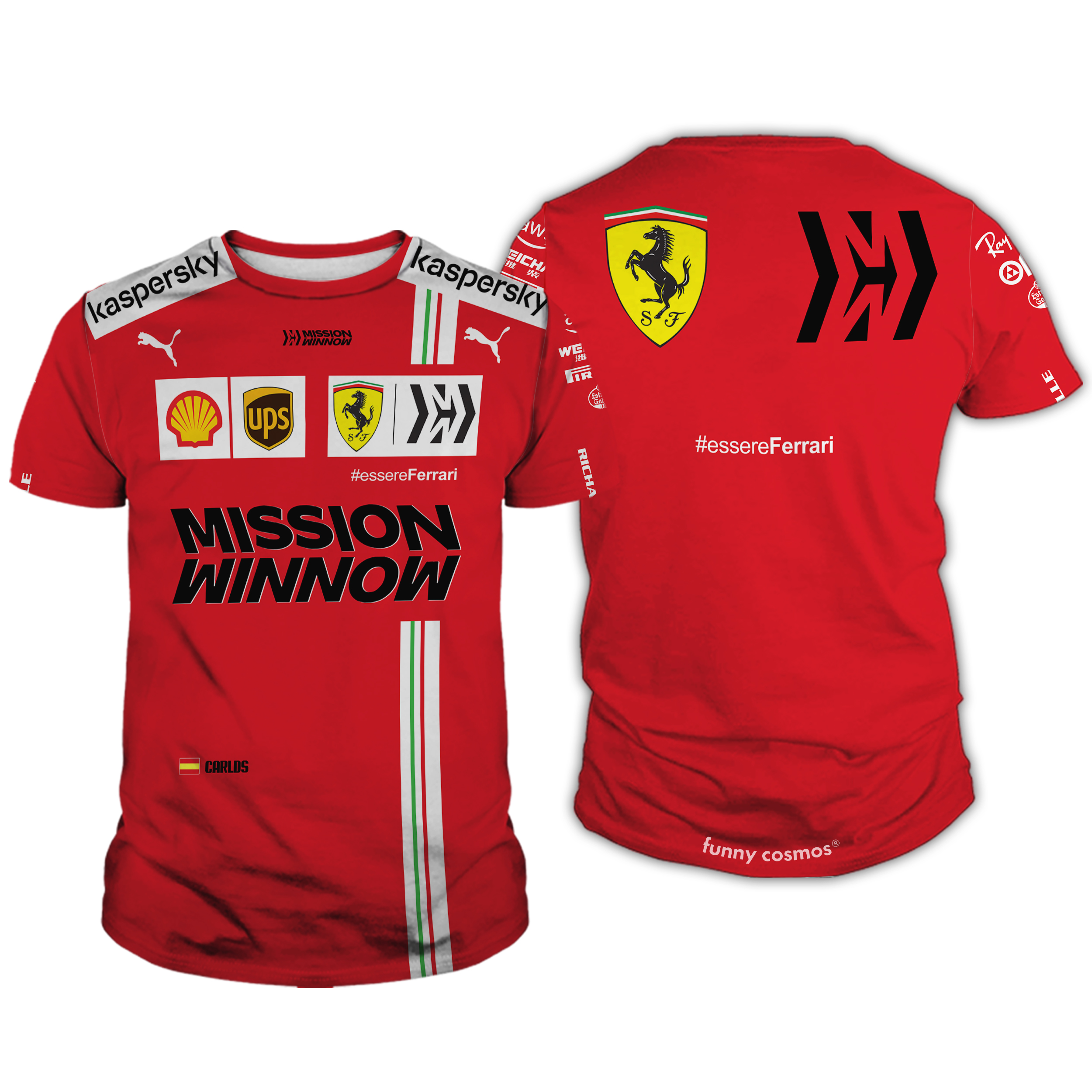 Carlos Sainz Formula 1 2022 Shirt Hoodie Racing Uniform Clothes ...