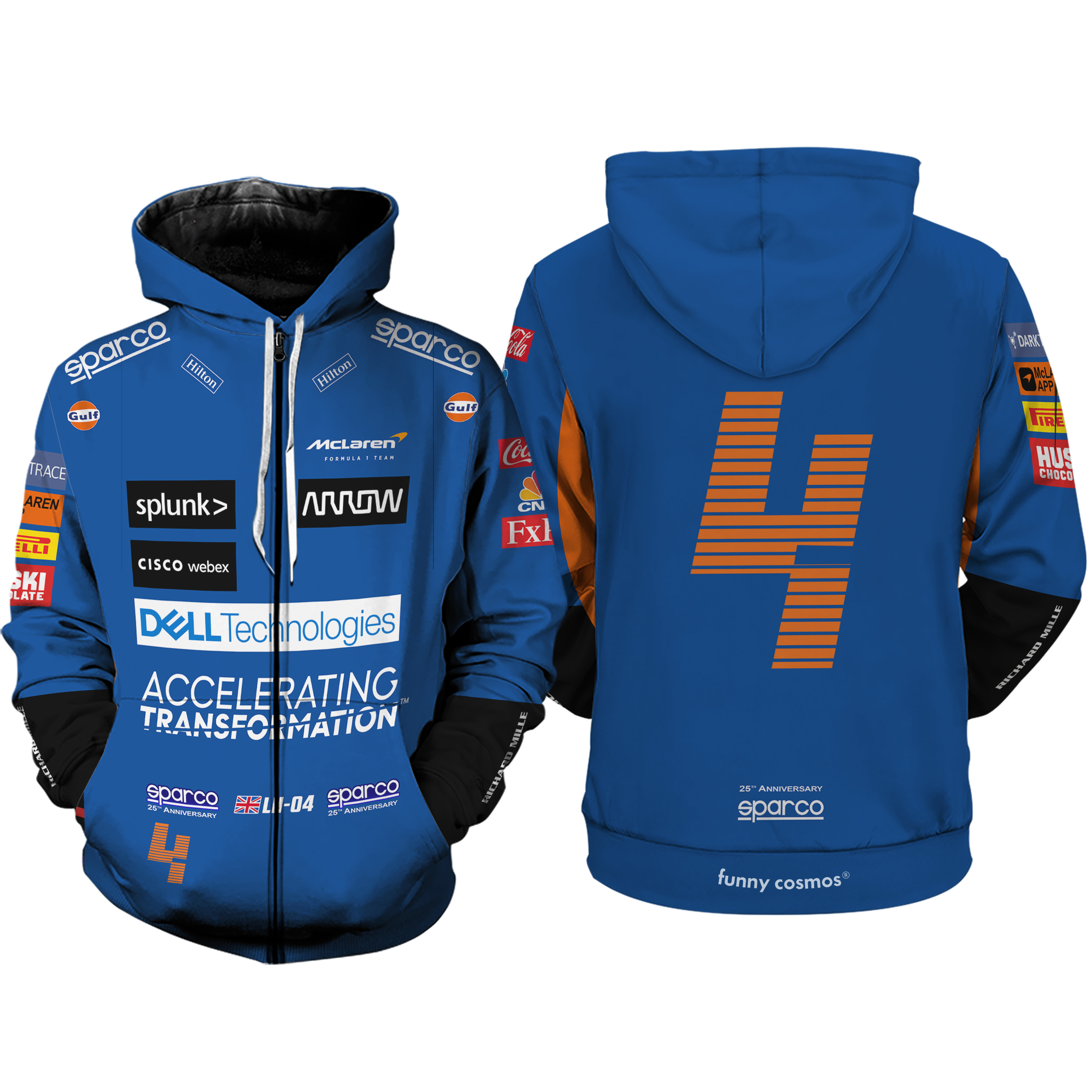 Lando Norris Formula 1 2022 Shirt Hoodie Racing Uniform Clothes ...