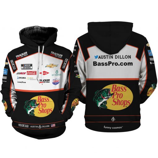 Austin Dillon Nascar 2022 Shirt Hoodie Racing Uniform Clothes Sweatshirt  Zip Hoodie Sweatpant T-Shirt in Cotton - Black Size (M, L, 2XL, 3XL)