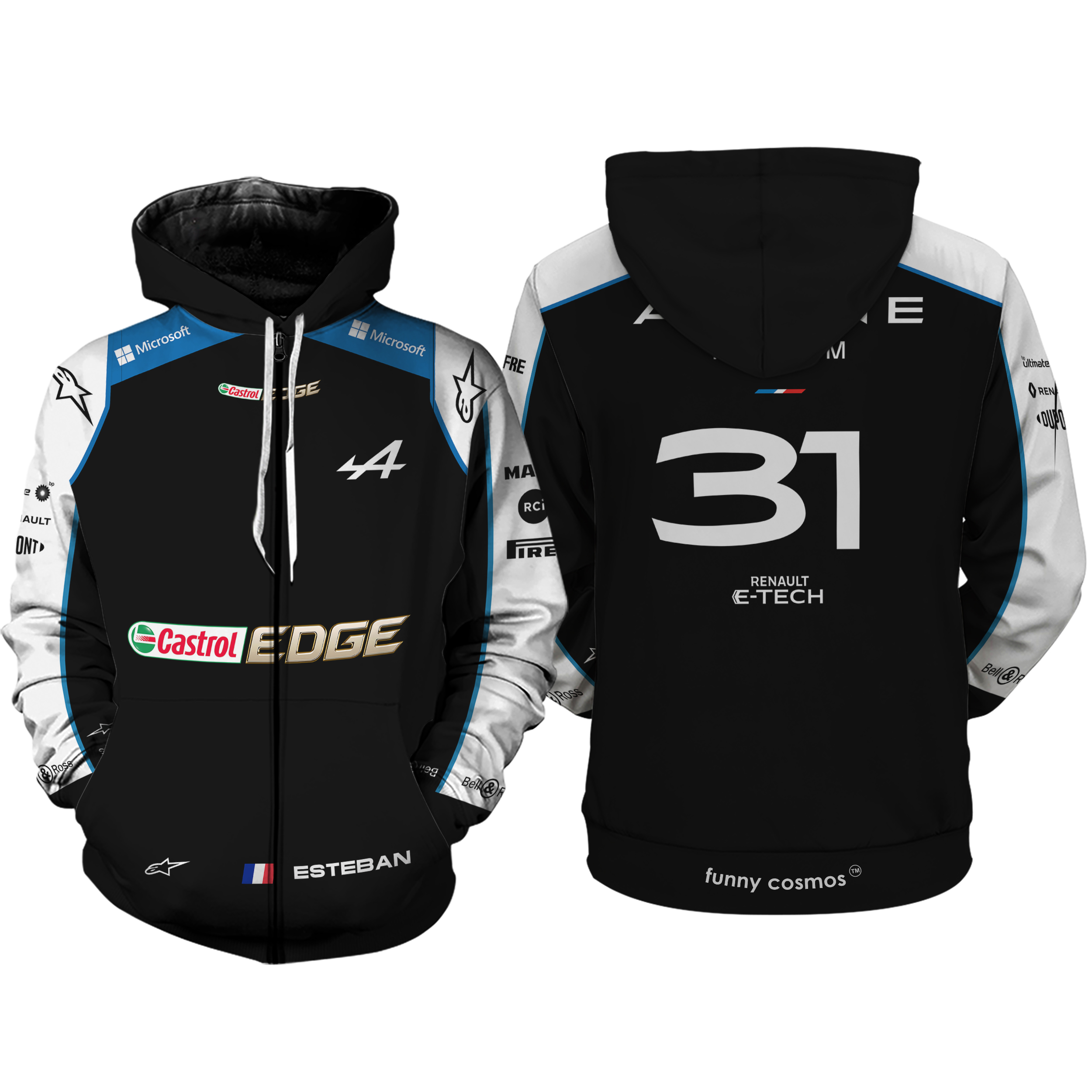 Max Verstappen Formula 1 2022 Shirt Hoodie Racing Uniform Clothes  Sweatshirt Zip Hoodie Sweatpant T-Shirt in Cotton - Black Size (M, L, 2XL,  3XL)