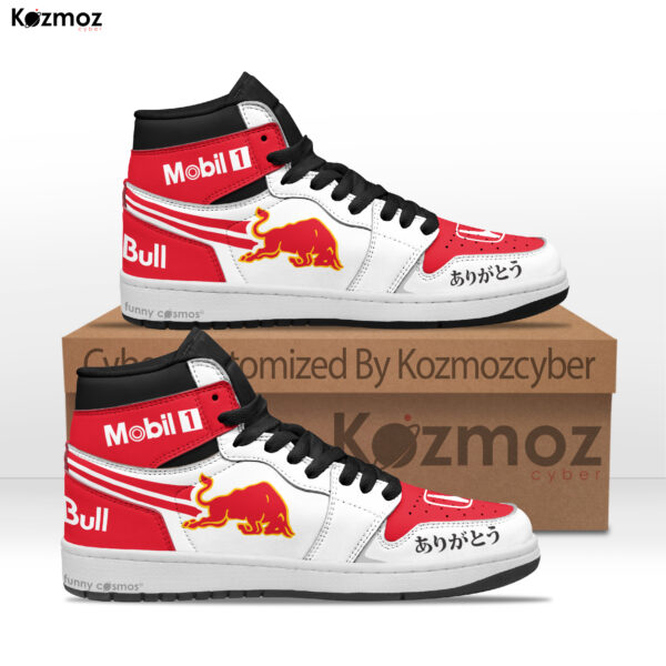 Red Bull Max Verstappen Custom Shoes Honda Arigato Livery RB16B Racing Shoes