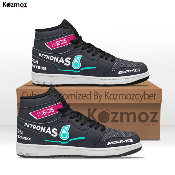 AMG Petronas Lewis Hamilton Custom Shoes Black Arrows Livery W11 Racing Shoes