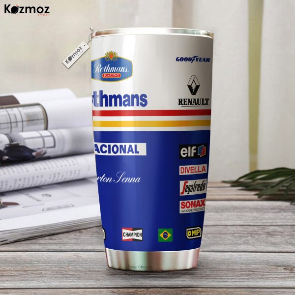 Ayrton Senna 1994 Williams Renault Rothmans Racing Tribute – Tumbler Stainless Steel