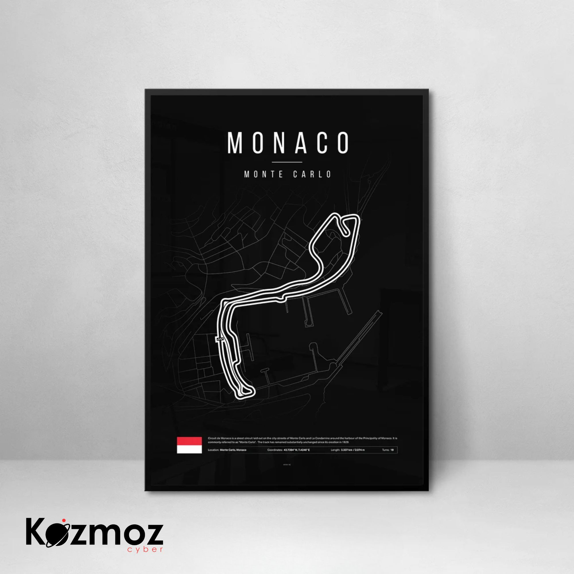 2025 Poster Race Track Wall Art Famous Circuits