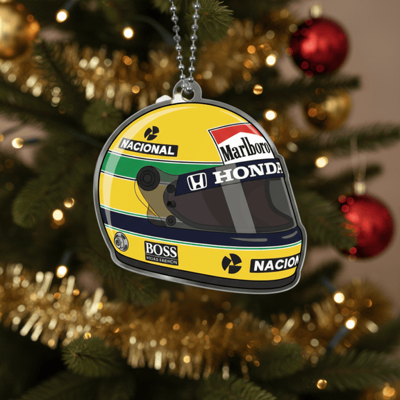 Magic Senna Legend Tribute Helmet Edition Christmas Ornament