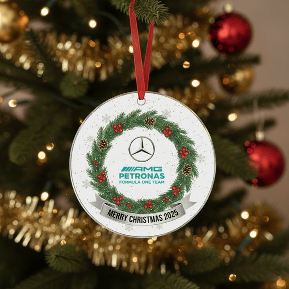 Mercedes AMG Petronas Team Christmas Ornament