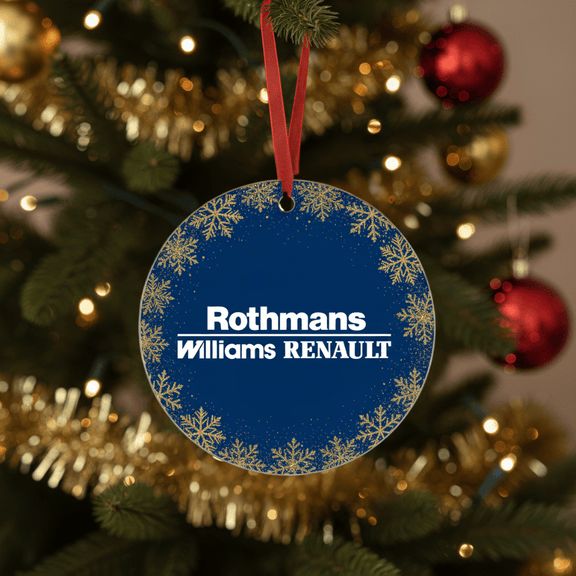 Rothmans Williams Renault  Team Christmas Ornament