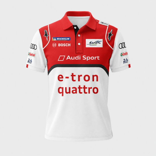 Tom Kristensen Legends Audi's Le Man 24h 2013 Custom Polo Shirt - 7