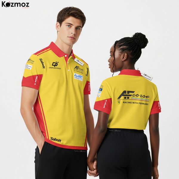 AF Corse Racing Shirt Polo - Le Mans 24h Motorsport Fans Gear Tee