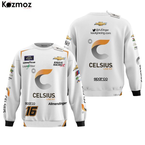 AJ Allmendinger Racing Costume Celsius 2023 Collection - Kaulig NASCAR Racing Team - 9