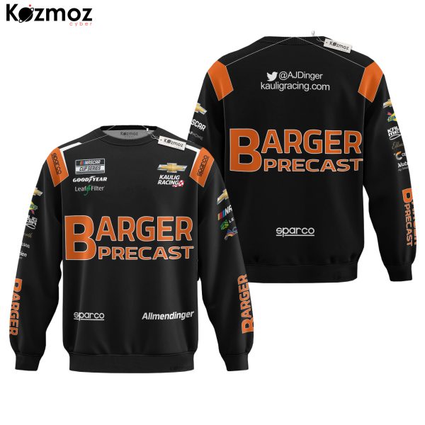 AJ Allmendinger Racing Suit Barger Precast 2023 Collection - NASCAR Racing Team - 9