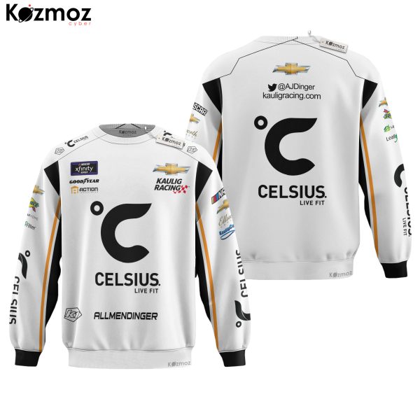 AJ Allmendinger Racing Suit Celsius 2024 Collection - NASCAR Racing Team - 9