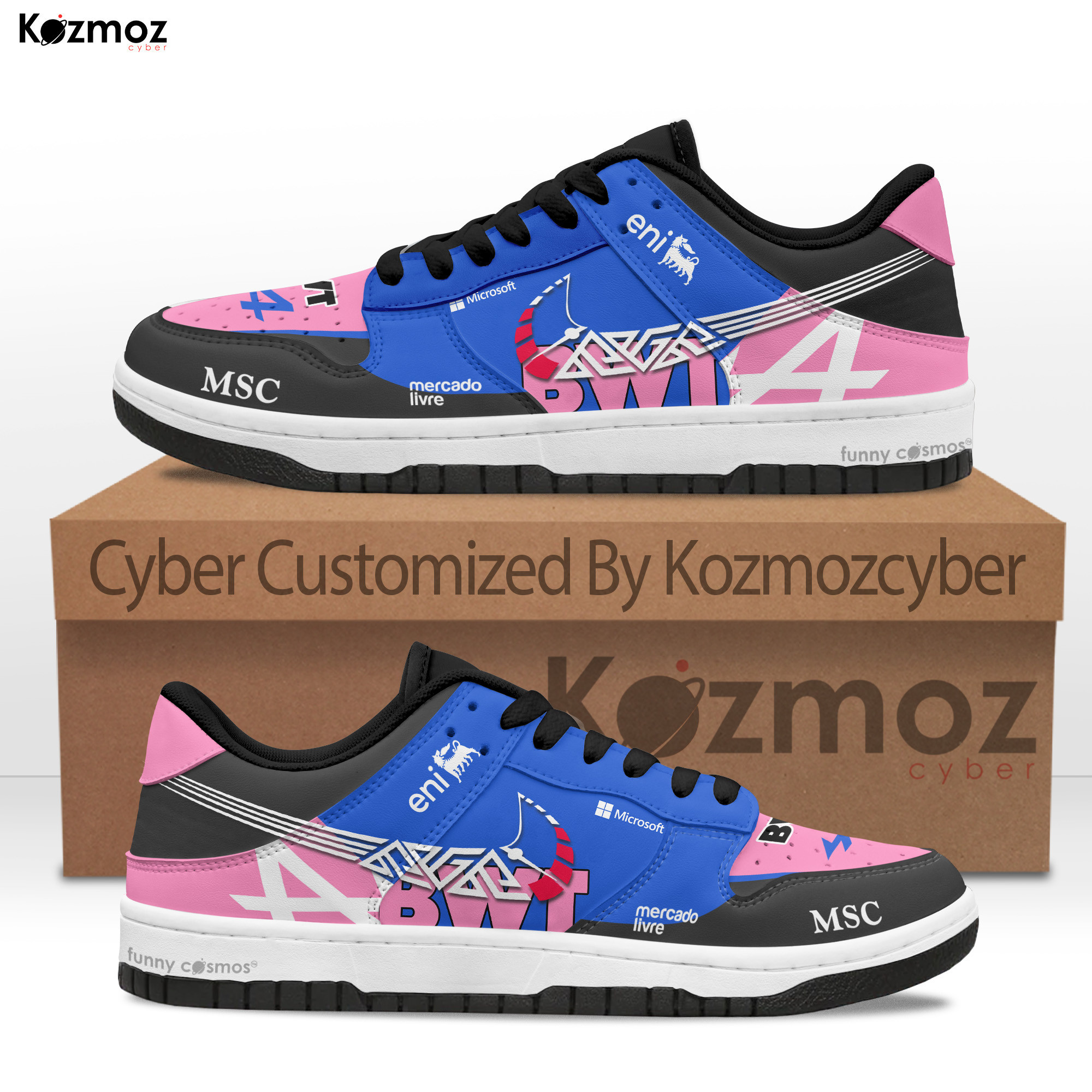Alpine Pierre Gasly Custom Shoes A525 Livery 2025 Racing Shoes