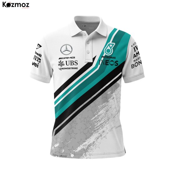 AMG Petronas 2025 Racing Polo Shirt Themed Polo Team - 5