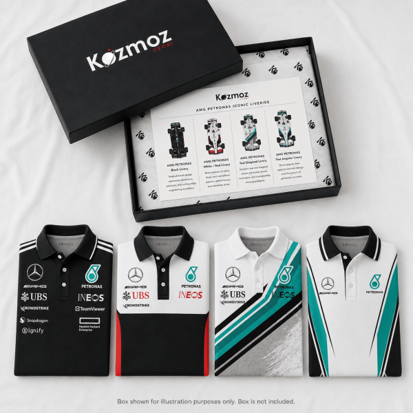 AMG Petronas F1 Polo Shirt Pack - Merc Team Bundle Gift