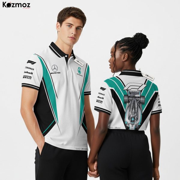 AMG Petronas F1 Polo Shirt Pack - Merc Team Bundle Gift - 12