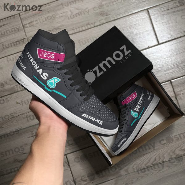 AMG Petronas Lewis Hamilton Custom Shoes Black Arrows Livery W11 Racing Shoes - 7