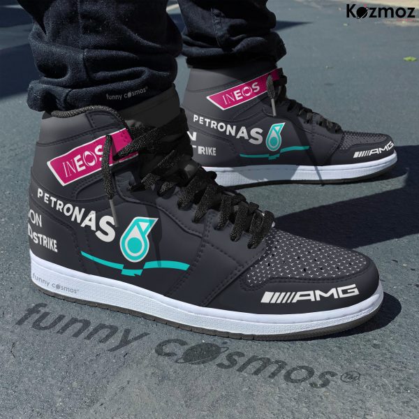 AMG Petronas Lewis Hamilton Custom Shoes Black Arrows Livery W11 Racing Shoes - 5