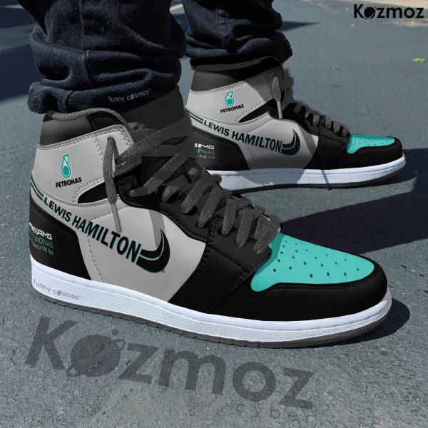 AMG Petronas Lewis Hamilton Custom Shoes W05 Livery 2014 Racing Shoes - 6