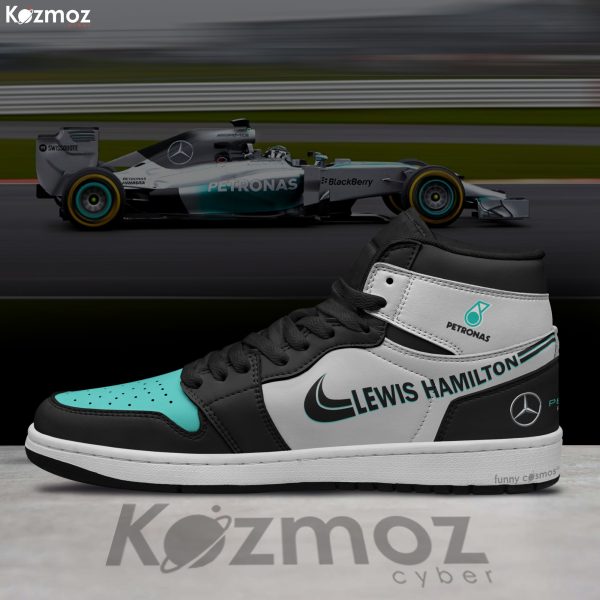 AMG Petronas Lewis Hamilton Custom Shoes W05 Livery 2014 Racing Shoes - 5