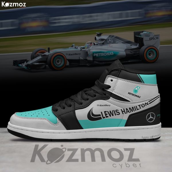 AMG Petronas Lewis Hamilton Custom Shoes W06 Livery 2015 Racing Shoes - 5