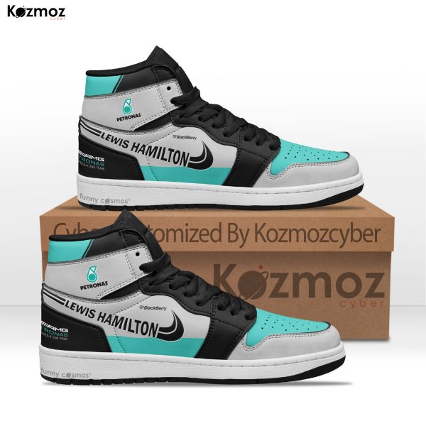 AMG Petronas Lewis Hamilton Custom Shoes W06 Livery 2015 Racing Shoes