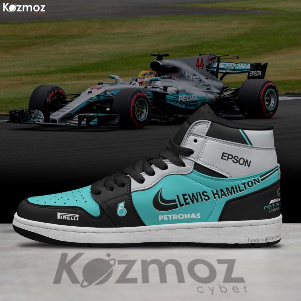 AMG Petronas Lewis Hamilton Custom Shoes W08 Livery 2017 Racing Shoes - 5