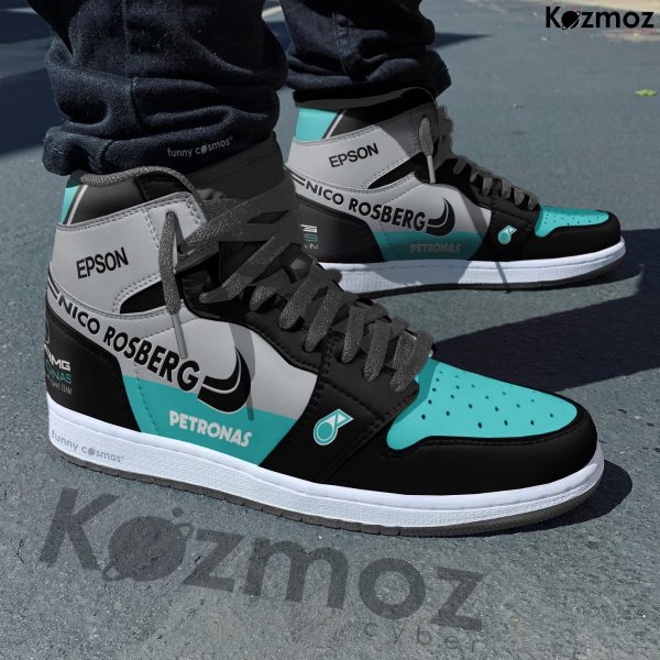 AMG Petronas Nico Rosberg Custom Shoes W07 Livery 2016 Racing Shoes - 6
