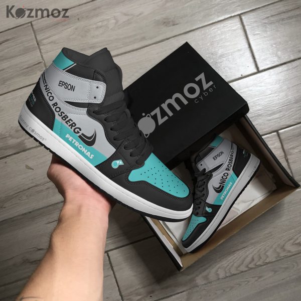 AMG Petronas Nico Rosberg Custom Shoes W07 Livery 2016 Racing Shoes - 7