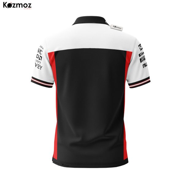 AMG Petronas Polo Shirt - Teamwear White Red Look Fanwear - 8