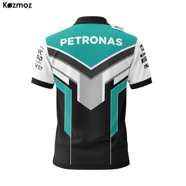 AMG Petronas Polo Shirt - White Chevron Edition Racing Teamwear - 7