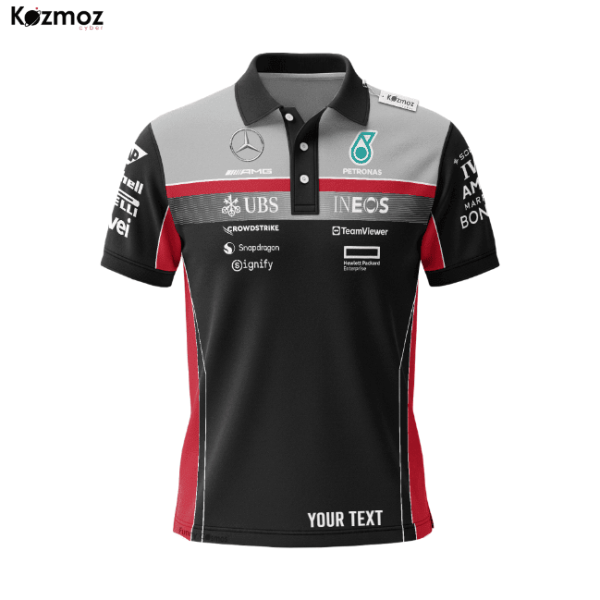AMG Petronas Racing Shirt Polo - Motorsport Fans Gear Tee - 7