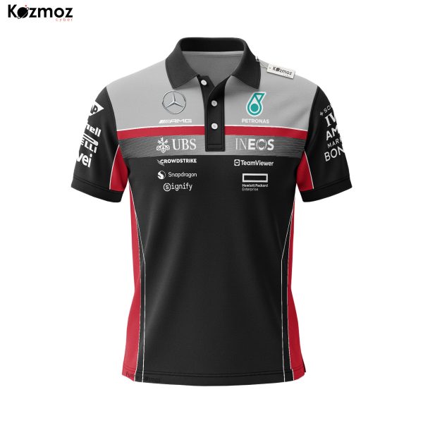 AMG Petronas Racing Shirt Polo - Motorsport Fans Gear Tee - 6