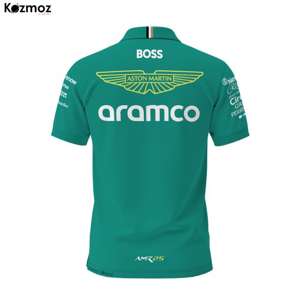 Aston Martin Racing Polo Shirt 2025 Aramco Cognizant Team Polo - 7