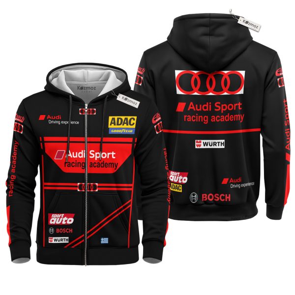 Audi Sport GT Racing Hoodie Audi Sport Racing Academy 2024 Custom Racing Hoodie - 5