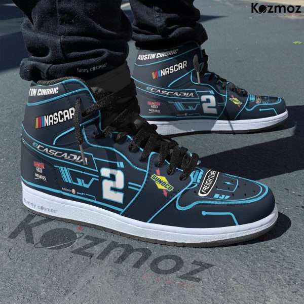 Austin Cindric Custom Shoes Team Penske eCascadia Freightliner Mustang Livery 2023 Livery #2 Racing Shoes - 5