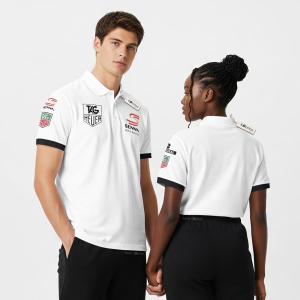 Ayton Senna Tag Heuer F1 Custom Polo Shirt