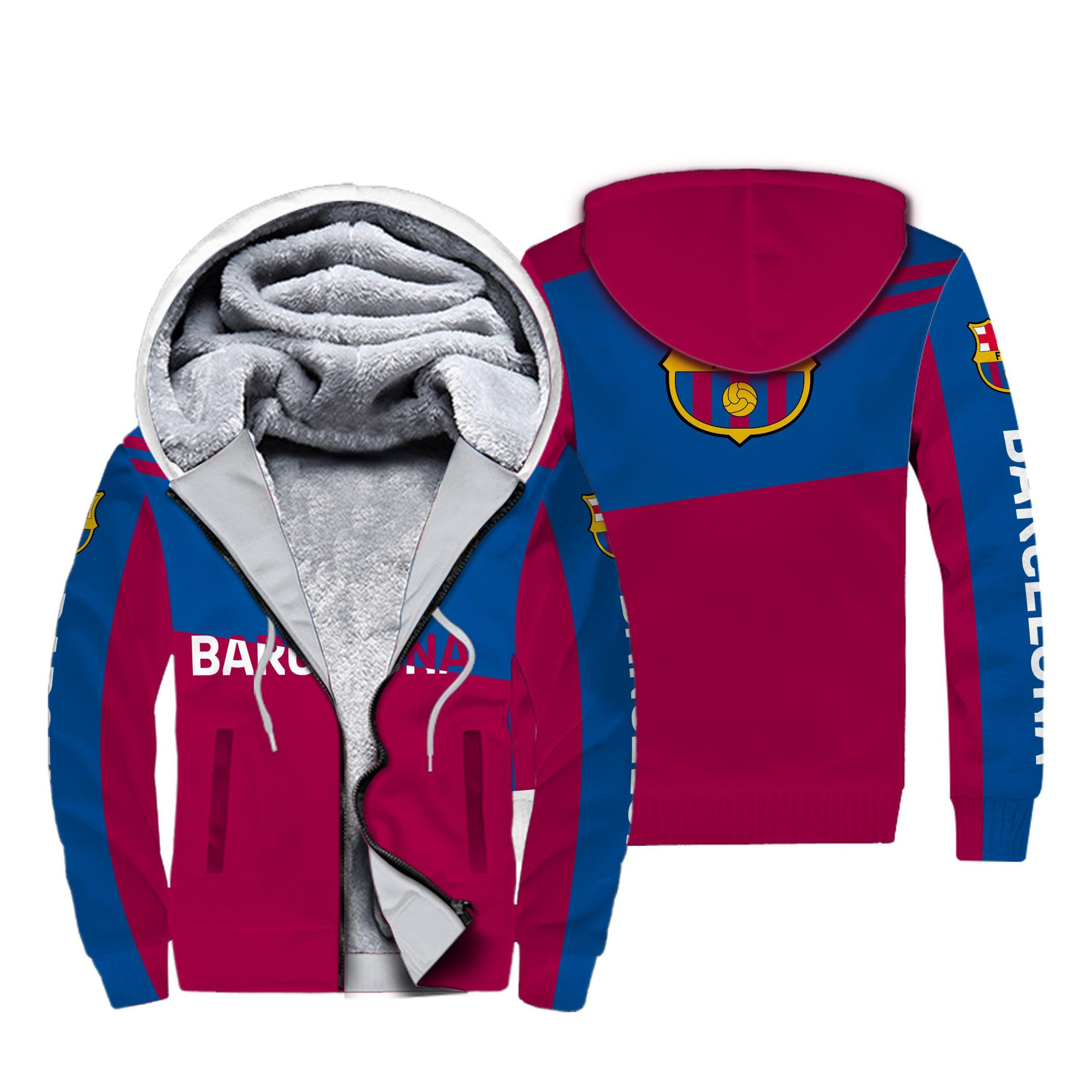 Barcelona Shirt Hoodie Uniform Clothes Soccer