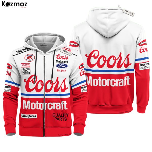 Bill Elliott Racing Firesuit Costume Coors Motorcraft 1988 Collection - Ford NASCAR Racing Team - 8