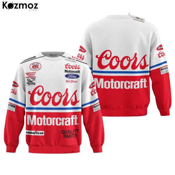 Bill Elliott Racing Firesuit Costume Coors Motorcraft 1988 Collection - Ford NASCAR Racing Team - 9